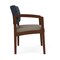 Lesro Lenox Wood Wide Guest Chair Wood Frame, Walnut, RS Night Sky Back, MD Farro Seat LW1201 - alternate 3